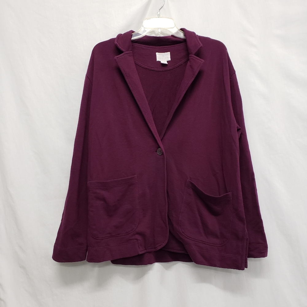 Caslon Women's Cardigan in Deep Purple